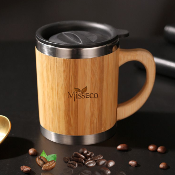 A Classic Premium Bamboo Coffee Mug – Eco-Friendly & Stylish for Office & Home