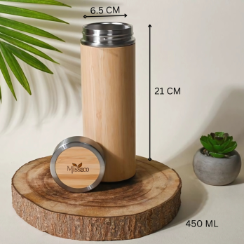 Stylish Bamboo Bottle 450ml