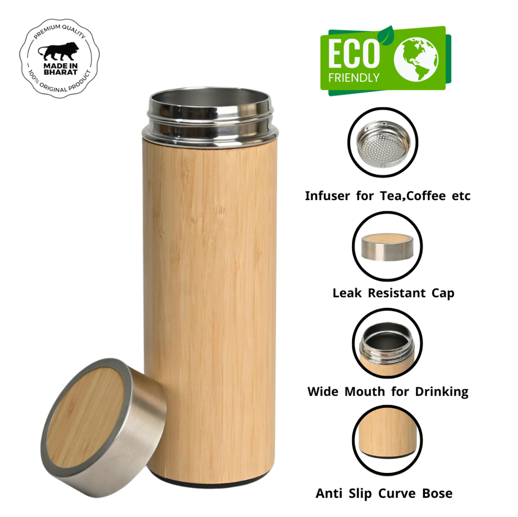 MissEco : Premium Bamboo Bottle Combo | Eco Gift for All Occasions - Image 4