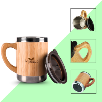 MissEco : Drinkware Duo – Premium Coffee Mug & Sipper Combo