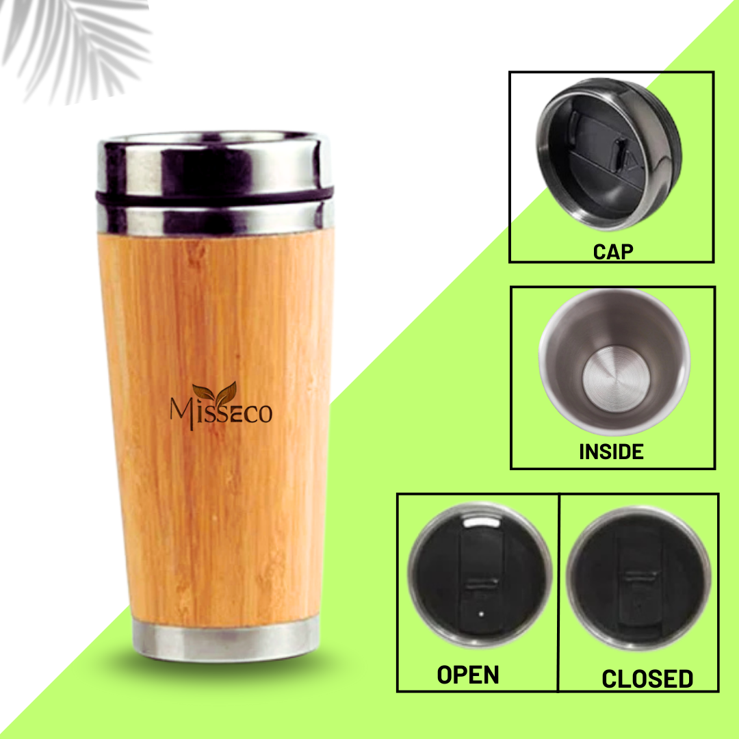 MissEco : Premium Gift Set | Bamboo Diary, Coffee Mug & Sipper – Sustainable & Durable Gifting - Image 4