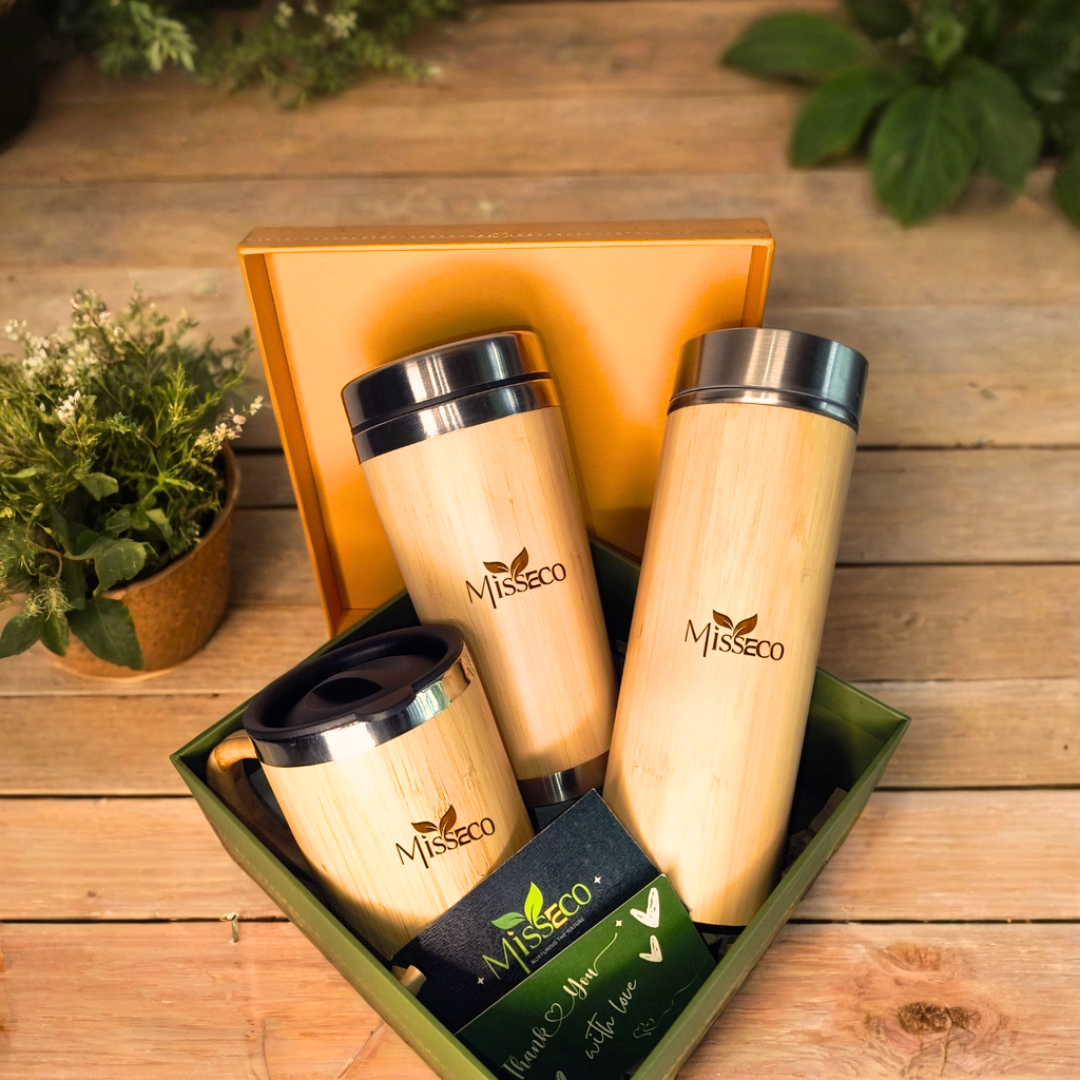 Eco-Friendly Bamboo Mug & Sipper Combo – Misseco